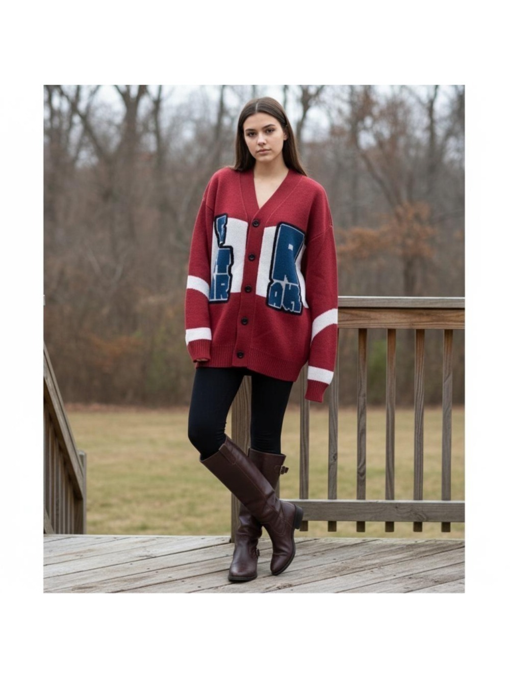 G-Star Raw Unisex Holiday Wool Cardigan Grandpa Chunky Red Beige Blue Sz Large